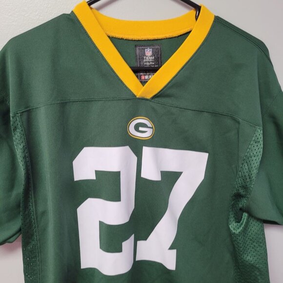 NFL Green Bay Packers Lacy 27 Shirt Jersey Youth XL 18 20 Fan Apparel Football - Picture 3 of 8